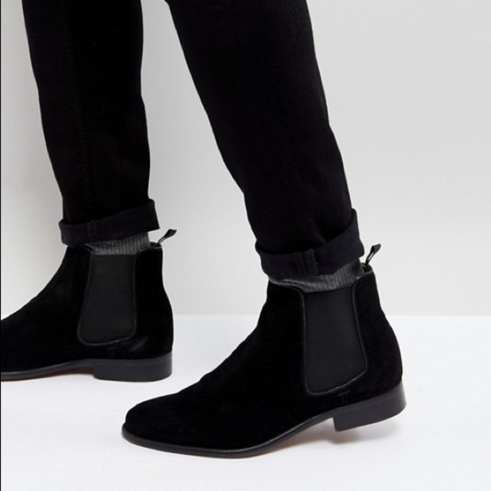 Mens Chelsea Suede Boots Walk London
